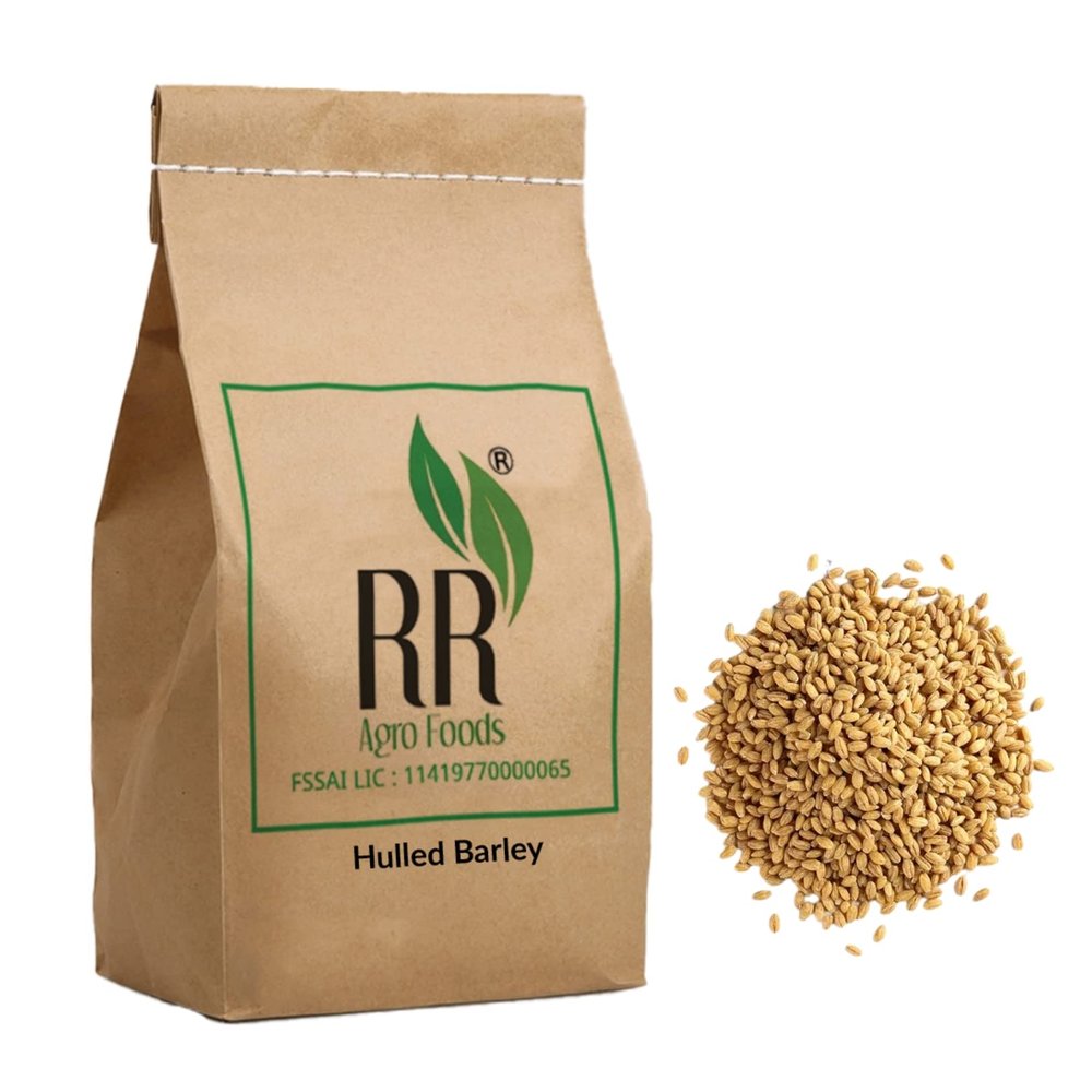 R R AGRO FOODS Hulled Barley 3 KG | Naturally Processed | Jou Without Husk Pack of 1