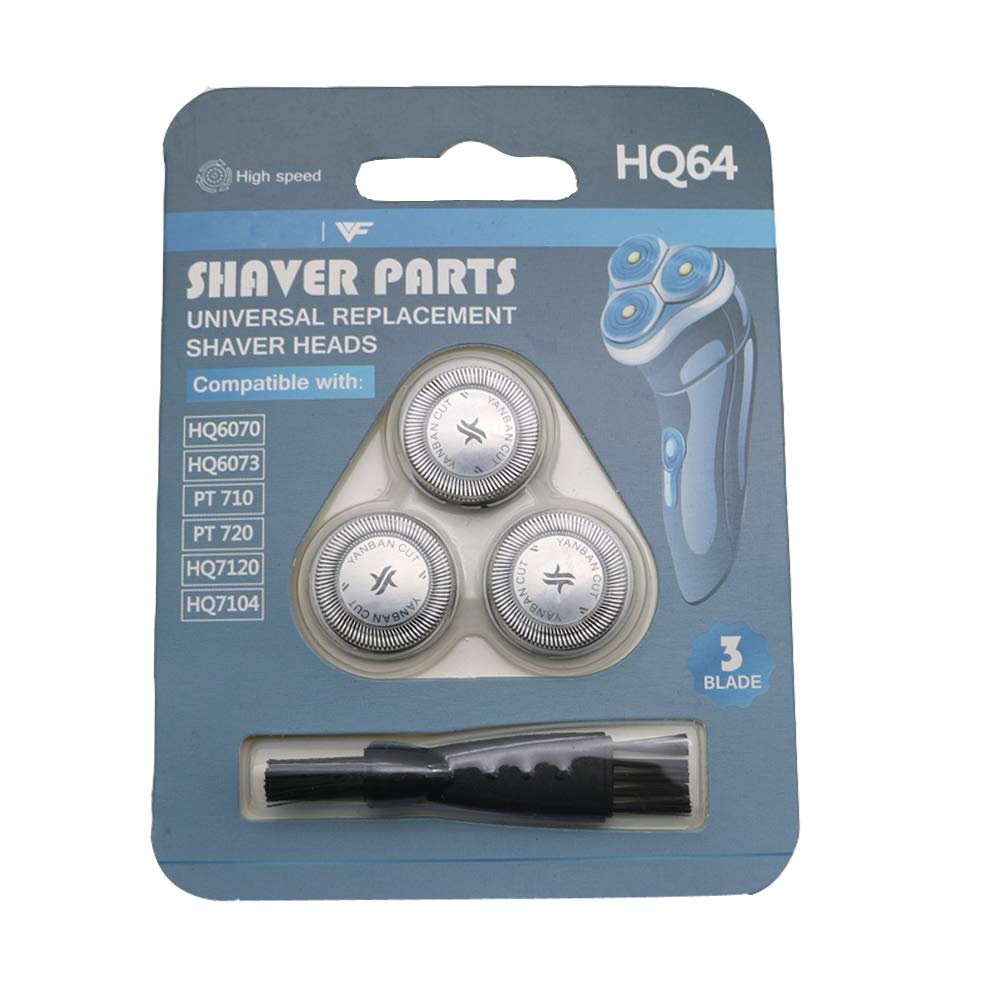 WuYan 3pcs Replacement Shaver Head for Philips HQ64 HQ54 HQ6070 HQ6073 7310XL PT710 HQ7325 HQ7340 PT715 PT725 PT720