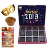 BOGATCHI Happy New Year 2019 Gift Hamper Combo,12pcs + Plum Cake, 1 pcs + Happy New Year Card + Free New Year Party Mask view 1