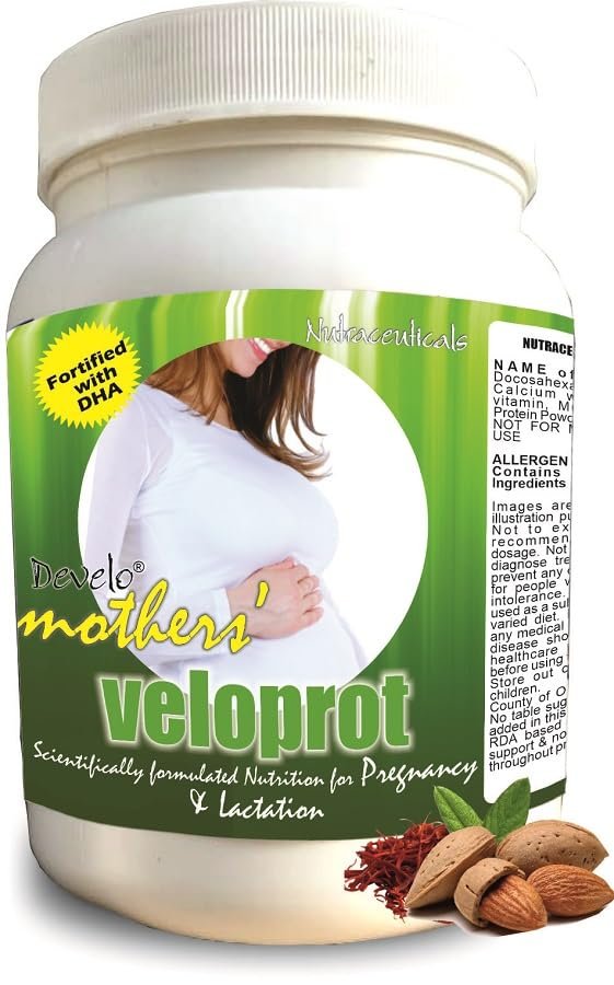 Develo Pregnancy & Lactation Protein Powder, Supplement for Pregnant Women & Lactating/Breastfeeding Mothers -1kg (Kesar Badam)