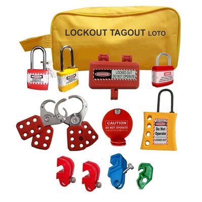 safety house loto Lockout Tagout Pouch Loto Kit (Yellow)