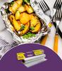 Freshee 25m Aluminium Silver Kitchen Foil Roll Paper Pack of 3|11 Micron Thick|Food wrap|Disposable Food Parcel|Fresh Food view 3