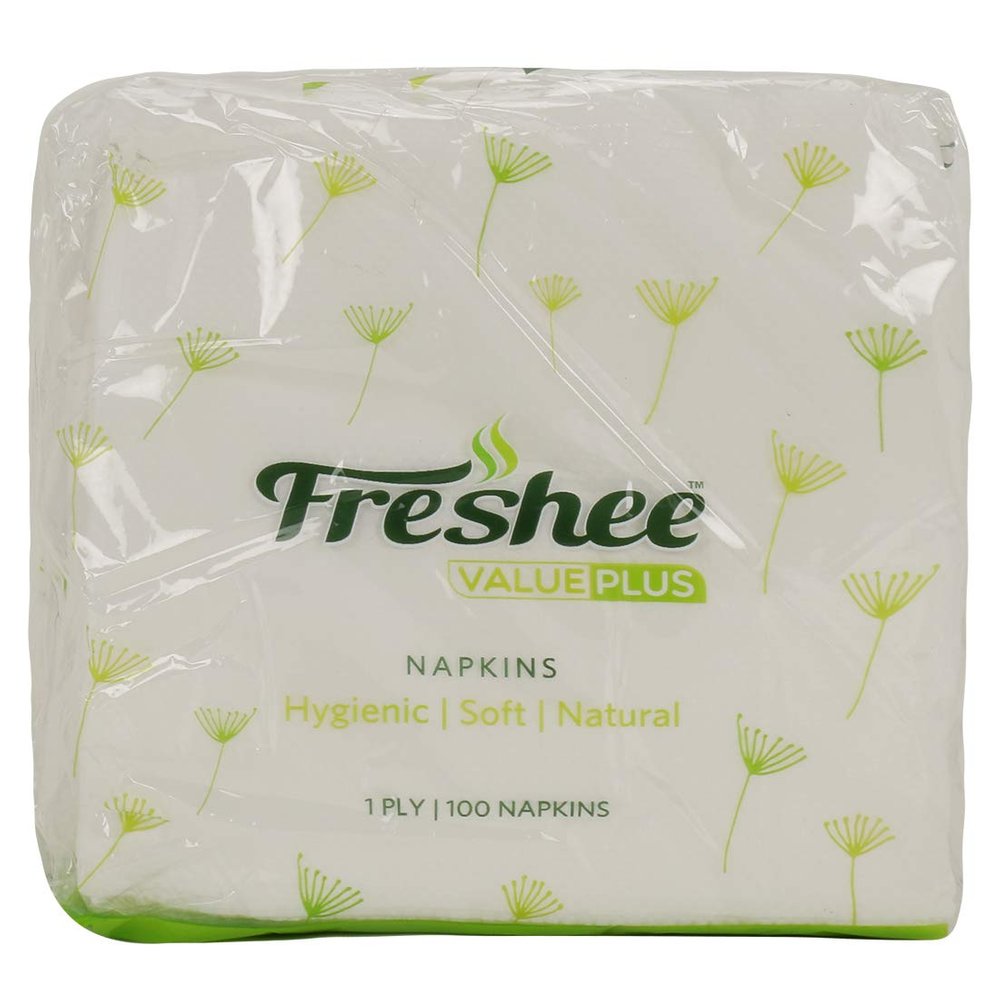 Freshee 100 Sheets 1 Ply Tissue Paper, Hygience And Fresh Tissue Made With 100% Virgin Fibre, Value Plus Range Of Disposable Tissue