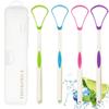 Tongue Scraper Cleaner With Travel Handy Case For Healthy Oral Care, Easy To Use Antimicrobial Sweeper, Help Fight Bad Breath view 2