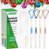 Tongue Scraper Cleaner With Travel Handy Case For Healthy Oral Care, Easy To Use Antimicrobial Sweeper, Help Fight Bad Breath view 3