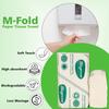 Biogreen M Fold Tissue Paper Towel | Pack of 8 | Sheet Size 21cm X 21cm 150 Sheet per Pkt | 1200 Sheets High Absorbent Mulitpurpose TIssue Paper view 4