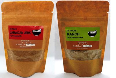 Artisan Palate All Natural Ranch&Jamacian Jerk Mix Combo Pack Of 40 Grams Each