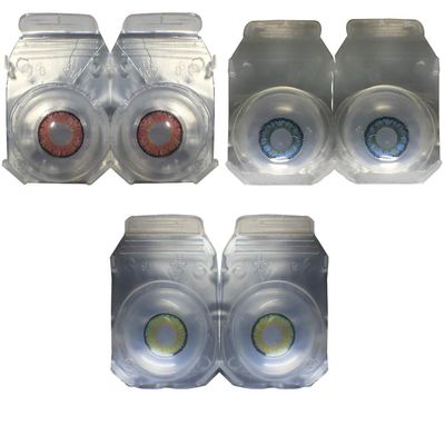 Iconic Eye 3 Pair Blue, Green & Red Contact Lens