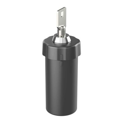 Ezy Dose Ezy Dose Locking Container Secure Small Valuable Items Durable Nylon Canister Locks with Key, Large, Black