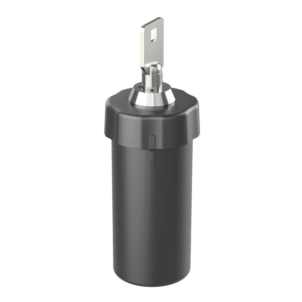 Ezy Dose Ezy Dose Locking Container Secure Small Valuable Items Durable Nylon Canister Locks with Key, Large, Black