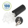 Ezy Dose Ezy Dose Locking Container Secure Small Valuable Items Durable Nylon Canister Locks with Key, Large, Black view 2