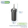 Ezy Dose Ezy Dose Locking Container Secure Small Valuable Items Durable Nylon Canister Locks with Key, Large, Black view 3