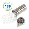Ezy Dose Ezy Dose Locking Container Secure Small Valuable Items Stainless Steel Canister Locks with Key, Large view 2
