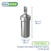 Ezy Dose Ezy Dose Locking Container Secure Small Valuable Items Stainless Steel Canister Locks with Key, Large view 3