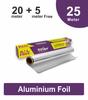 Freshee 25meter Silver Foil Paper for Food Wrapping, Aluminium Foil Rolls for Oven Roasting, 11 Micron Thick Silver Foil for Food Parcel & Delivery view 3