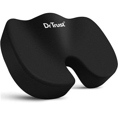 Dr Trust (USA) Non-Slip Orthopedic Coccyx Seat Cushion for Tailbone & Sciatica Pain Relief Hip Support