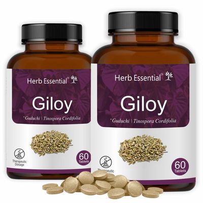 Herb Essential Giloy 500mg Tablet,120 Tablets | Helps Boost Immunity