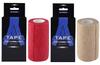 A-Tape Cohesive Crepe (10cm X 4.5 mtr, Pack of 2) Elastic Self Adherent Crepe Bandage Breathable Self Adhesive Cohesive Bandage for Humans & Pets (Dogs, Cats, Birds) (10 cm) (Red and Beige) view 1