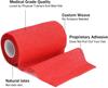 A-Tape Cohesive Crepe (10cm X 4.5 mtr, Pack of 2) Elastic Self Adherent Crepe Bandage Breathable Self Adhesive Cohesive Bandage for Humans & Pets (Dogs, Cats, Birds) (10 cm) (Red and Beige) view 3