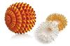 accupressure wooden ball hand roller palm massager tools for body stress + sujok ring (Ball+ ring) view 1