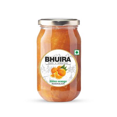 Bhuira Bitter Orange Marmalade- 240g | All Natural - No Added Preservatives, Artificial Colors | Handmade Himachal Vegan Spread | Breakfast Dessert Jam | Healthy Snack, Guilt-Free