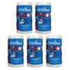 Freshee 60 Sheet Kitchen Towel Tissue Paper Pack Of 5, Hygienic Fresh Environment Friendly Water Dissolvable Disposable Dry Tissue Roll Made With 100% Virgin Fibre view 1
