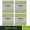 Freshee 50 Sheets 1 Ply Pack Of 4 Tissue Paper, Hygience And Fresh Tissue Made With 100% Virgin Fibre, Value Plus Range Of Disposable Tissue view 2