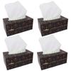 Freshee 100 Pulls 2 Ply Signature Car Facial Tissue Paper Box Pack Of 4, Bacteria Resistant, Hygienic Fresh Skin Friendly Water Dissolvable Disposable Dry Tissue Made With 100% Virgin Fibre view 1