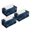 Freshee 100 Pulls 2 Ply Signature Car Facial Tissue Paper Box Pack Of 3, Bacteria Resistant, Hygienic Fresh Skin Friendly Water Dissolvable Disposable Dry Tissue Made With 100% Virgin Fibre view 1