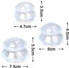 4 Pcs Moisture Absorber Anti Cellulite Vacuum Transparent Cupping Cup Silicone Body Massage Therapy Cupping Cup Set view 2
