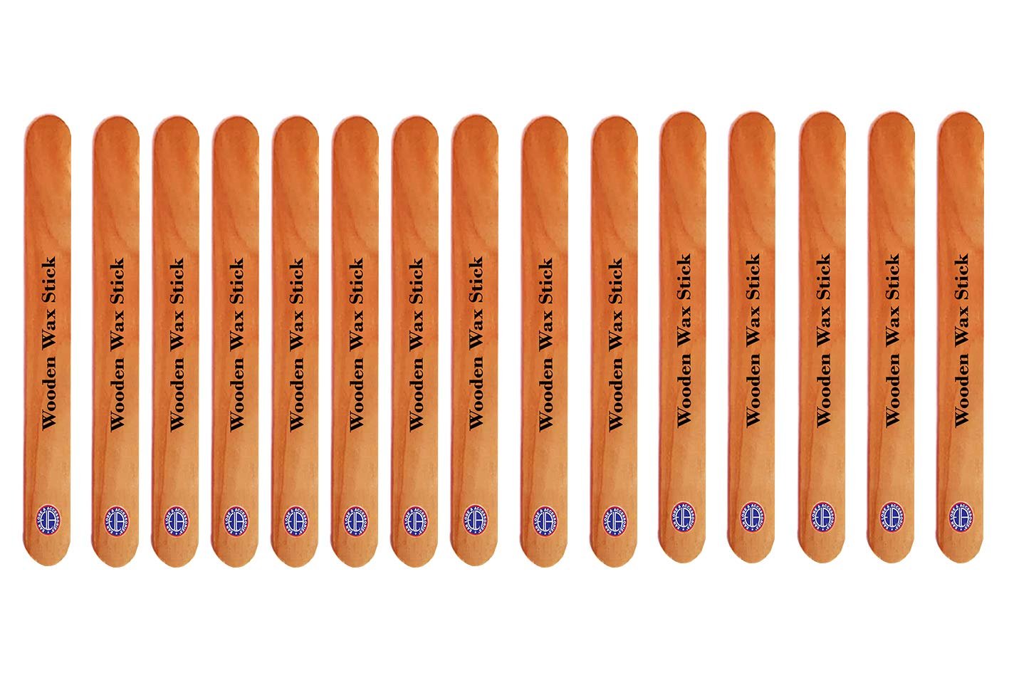 [Ear Lobe & Accessories] Personal/Professional Disposable Wax Spatula/Applicator, Wooden - Pack of 15