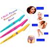 [Ear Lobe & Accessories] Multi-Purpose Women/Girls Razor | For Eyebrow, Face, Armpit, Foot, and Bikini Line - Pack of 4, Multicolor view 2
