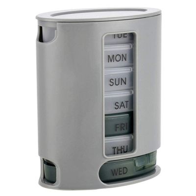 You God Medicine Storage Pill Pro Box Organizer with 7 Single Box and 3 & 4 Daily Compartments (Pill Bottle)