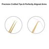 90 Angular Volume Tweezers (Golden Titanium Coated.) view 4