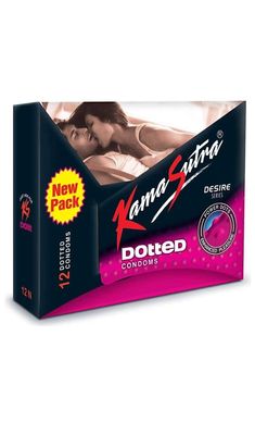 KAMA SUTRA Dotted Condoms, Pack of 4, 48 Pieces