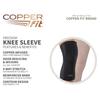 Copper Fit Freedom Knee Compression Sleeve, Black, Medium view 2