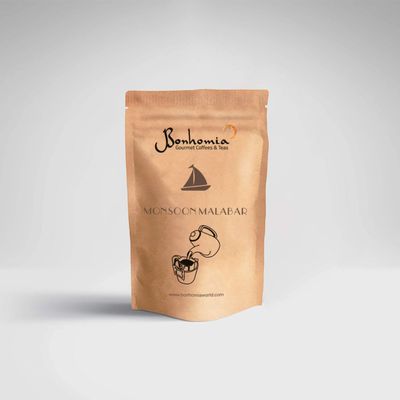 Bonhomia Speciality Coffee Monsoon Malabar Coffee Drip Bag - Buttery, Spicy, Chocolaty (Pack of 10)