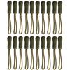 20PCS Replacement Zipper Pulls Zip Cord Puller Slider for Bags Tent Clothes (Army Green) view 1