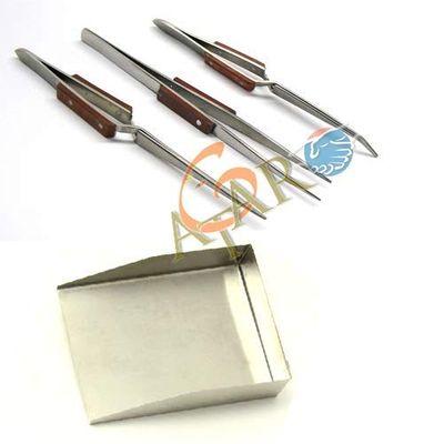 ATAR SET OF 3 FIBER GRIP TWEEZERS & GEMS, DIAMOND FINDING/SORTING TOOL SCOOP LOT-GEMSTONE, DIAMOND STONE, BEADS ETC. TOOL