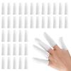 200 Pcs Cotton Finger Cots Finger Guards Hand Toe Thumb Fingertips Sleeves Protector by EORTA, Comfortable, Breathable, Absorb Sweat, Reusable, Protect The Wound from Infection, White view 1