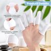 200 Pcs Cotton Finger Cots Finger Guards Hand Toe Thumb Fingertips Sleeves Protector by EORTA, Comfortable, Breathable, Absorb Sweat, Reusable, Protect The Wound from Infection, White view 3