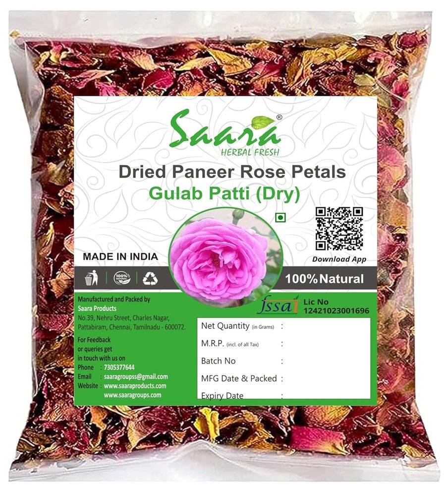 SAARA Organic Dry Paneer Rose, 100 g