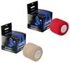 Agam A-Tape Cohesive Self Adhesive Bandage | Self-Adhesive Compression Wrap  Sports, Gym & Joint Protection Tape | (Reusable & Waterproof, 5 cm X 4.5 Mtr) Crepe Bandage Pack of 2 (Beige & Red) view 1
