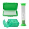Angzhili Portable Orthodontic Toothbrush Kit for Orthodontic Patient Orthodontic Care Kit for Braces Interdental Brush Dental Wax Dental Floss Toothbrush Box Oral Care Kit Dental Travel Kit(Green) view 3