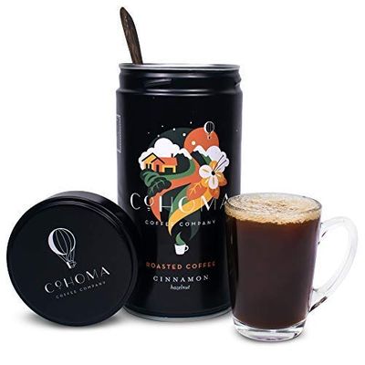 Cohoma Coffee Company Roasted Coffee: Cinnamon Hazelnut I Medium Roast, 250g (Espresso Machine Grind) I Ground Coffee | 100% AA+ Grade Arabica Coffee