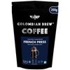 COLOMBIAN BREW COFFEE Colombian Brew Arabica French Press Coffee Powder, Dark Roast Strong, 250g (Make Hot or Cold Brew) view 1