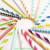 E Shopping Biodegradable Paper Drinking Straws pack of 100pcs with 6mm diameter for Juices, Shakes, Smoothies, Party Supplies Decorations (Random Colours and Designs) view 3