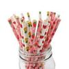 E Shopping Biodegradable Paper Drinking Straws pack of 100pcs with 6mm diameter for Juices, Shakes, Smoothies, Party Supplies Decorations (Random Colours and Designs) view 4