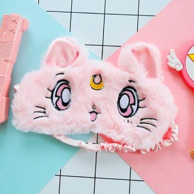 3nh 1PcsComfortable Cute Eye Mask for Rest and SleepPattern Blinder Mask Travel Relax Aid Blindfold