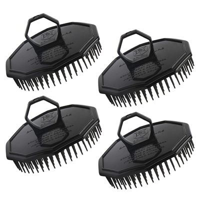 4pcs Men Scalp Shampoo Brushes, Segbeauty Hair Scalp Massager Shampoo Comb with Soft Pins Detangling Brush Anti-dandruff Thin Thick Wet Dry Hair Washing Comb for Pets Men and Women